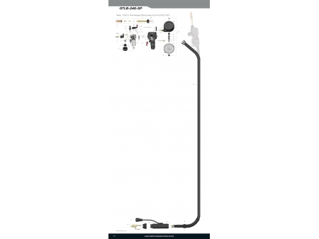 Pistola de soldadura MIG/MAG, QTLB-24D-SP