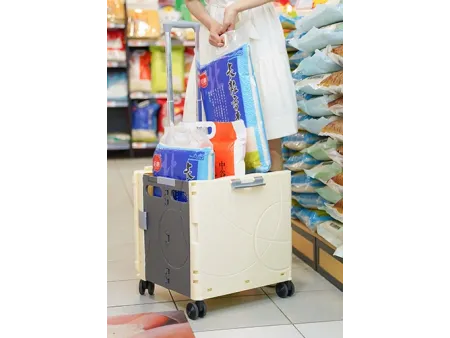Carrito plegable con caja