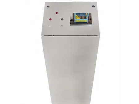 Gabinete para consola de operador independiente, con techo inclinado