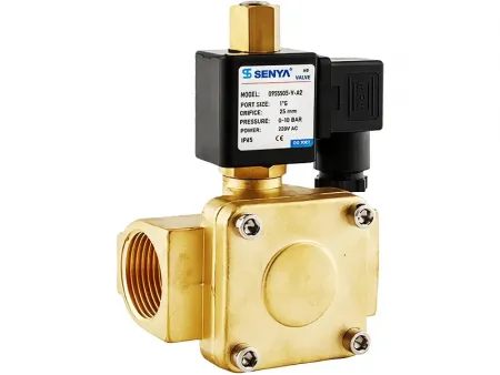 Serie 0955  Válvula solenoide de latón de 2/2 vías