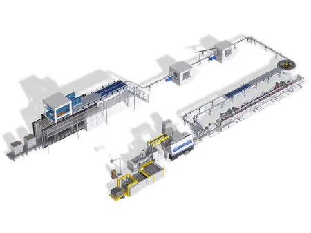 Máquina automática de apilado de palets  (apilador de doble carga)
