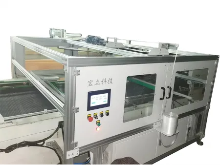 Flejadora automática de latas con cuerda de sujeción