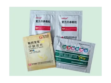 DXDK950Q, Full-Servo  Envasadora de Sobres Tipo Sachet de 4 Sellos Para Gránulos & Líquidos