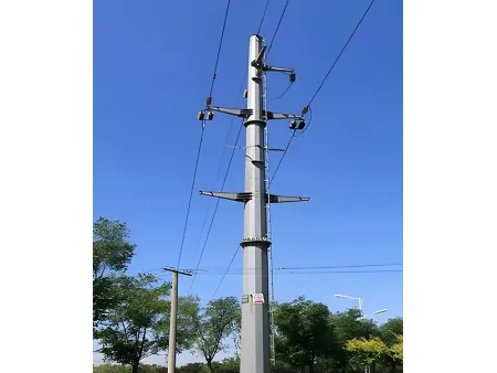 Torre de transmisión de energía monopolar