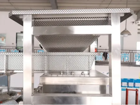 Envasadora de bolsas prefabricadas, llenado con 2 boquillas