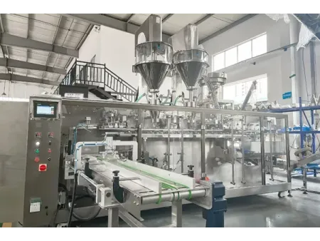 Envasadora de bolsas prefabricadas por servo motor, llenado con 1 boquilla