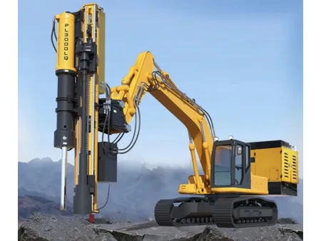 Divisor y perforadora para excavadora
