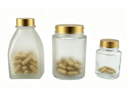 Botellas de vidrio para suplementos