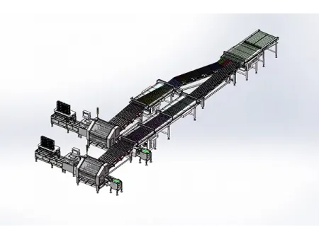 Sistema automático de envasado de snacks apilados
