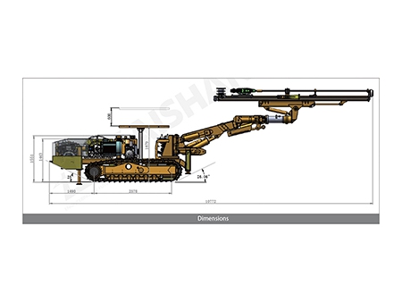 Perforadora hidráulica con martillo en cabeza KJ310