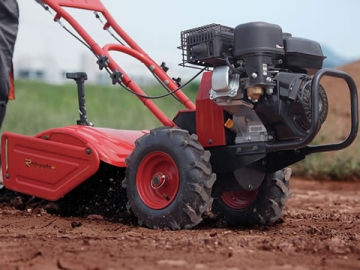 Motocultivador con motor a gasolina de 6.5HP y púas traseras