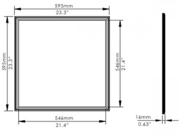 Panel de luces LED de brillo ajustable