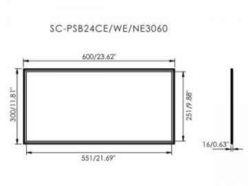 Panel de luces LED de brillo ajustable