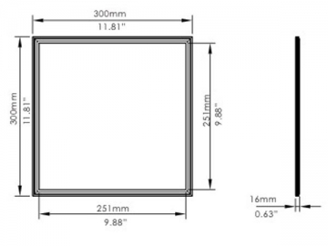 Panel de luces LED de brillo ajustable