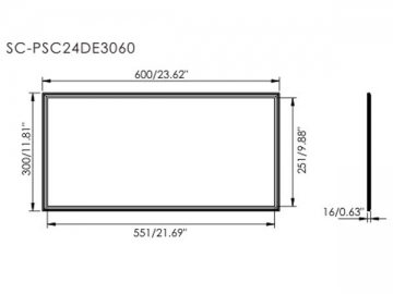 Panel de luces LED de temperatura de color ajustable