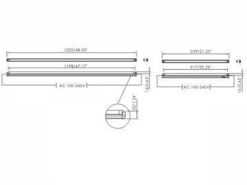 Tubo fluorescente LED C-T5