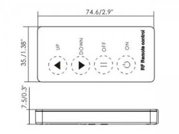 Control remoto para panel de luces