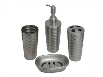 Set para baño de acero inoxidable