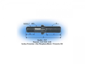 Tornillo de rueda para BPW