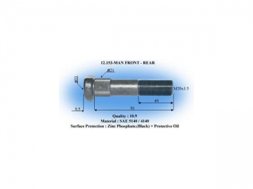 Tornillo de rueda para MAN