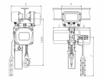 Polipasto eléctrico de cadena serie HHXG