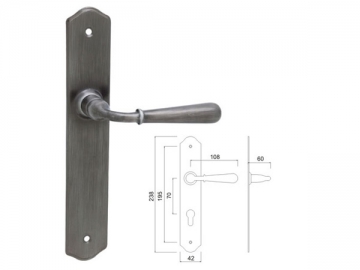 Manija para puerta de aleación de zinc