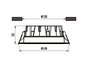 Foco empotrable LED NS-TD4-H10