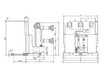 Interruptor de vacío <small>(Interruptor de alta tensión para interiores TZN1)</small>