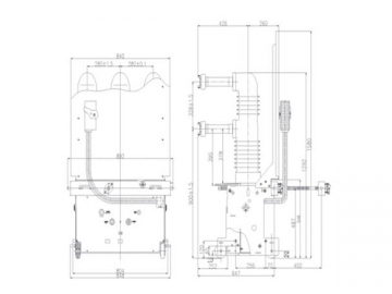 Interruptor de vacío <small>(Interruptor de alta tensión para interiores TZN1)</small>