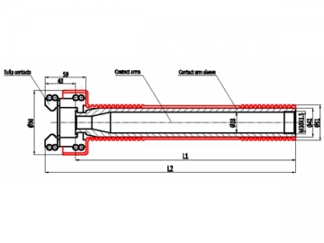 Conductor eléctrico <small>(Conductor eléctrico de contacto para transformadores de potencia)</small>