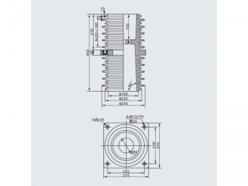 Aislador eléctrico <small>(Bujes para transformador)</small>