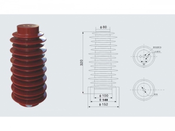 Aislador eléctrico <small>(Aisladores de apoyo)</small>