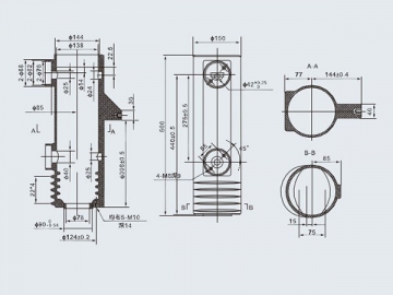 Aislador eléctrico <small>(Aislador de alta tensión tipo tubo)</small>