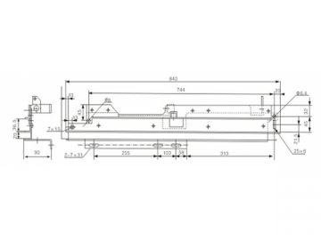 Sistema de enclavamiento <small>(Enclavamiento mecánico por carril guía)</small>