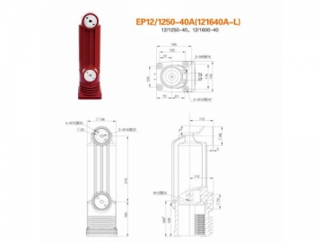 Polos encapsulados <small>(Polos encapsulados para sistemas de distribución de electricidad de 12kV)</small>