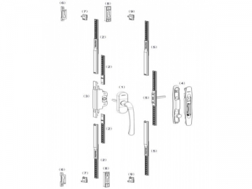 Picaportes PH, soluciones para puertas correderas de 2 hojas