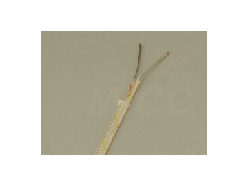 <strong>Cable de extensión para termopar</strong> KX <small>(Cable aislado de fibra de vidrio de 2x7/0.2mm)</small>