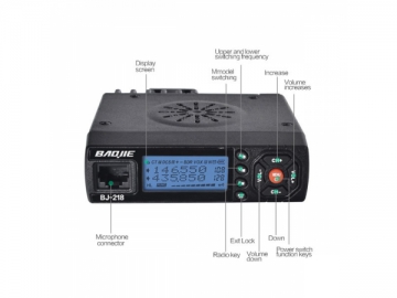 Radio móvil de banda dual MINI BJ-218