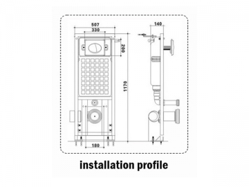 Cisterna empotrada<br /><small> Accesorios para inodoro</small>