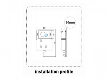 Cisterna empotrada<br /><small> Accesorios para inodoro</small>