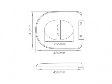 <strong>Asiento de inodoro</strong> PP