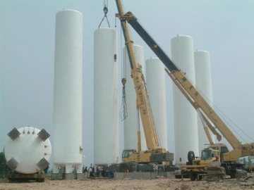 Tanque criogénico aislado al vacío