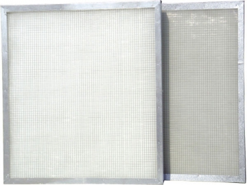 Filtro de panel <br/><small>(con malla de fibra de vidrio, de alta temperatura)</small>