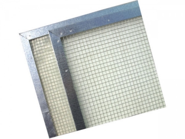 Filtro de panel <br/><small>(con malla de fibra de vidrio, de alta temperatura)</small>