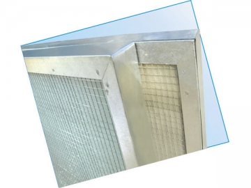 Filtro de panel <br/><small>(con malla de fibra de vidrio, de alta temperatura)</small>