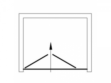 <strong>Cabina de ducha</strong> <br>- con puerta plegable