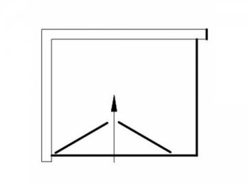 <strong>Cabina de ducha</strong> <br>- con puerta plegable