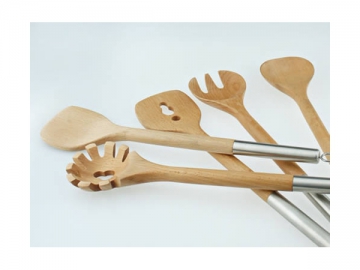 Set de utensilios de madera WB8