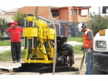 Torre de perforación montada sobre remolque HF150