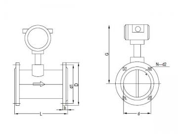 Caudalímetro Vortex